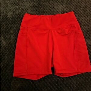 POP Fit Red Women's Shorts